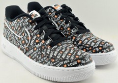 2018 Nike Air Force 1 Premium Just Do It Pack Black Youth SZ 6Y ( AO3977-001 )