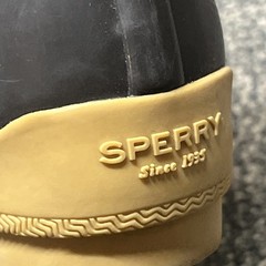 Sperry Top Sider Port Boot Size 4M US Waterproof Shoes Leather Rubber Brown Lace
