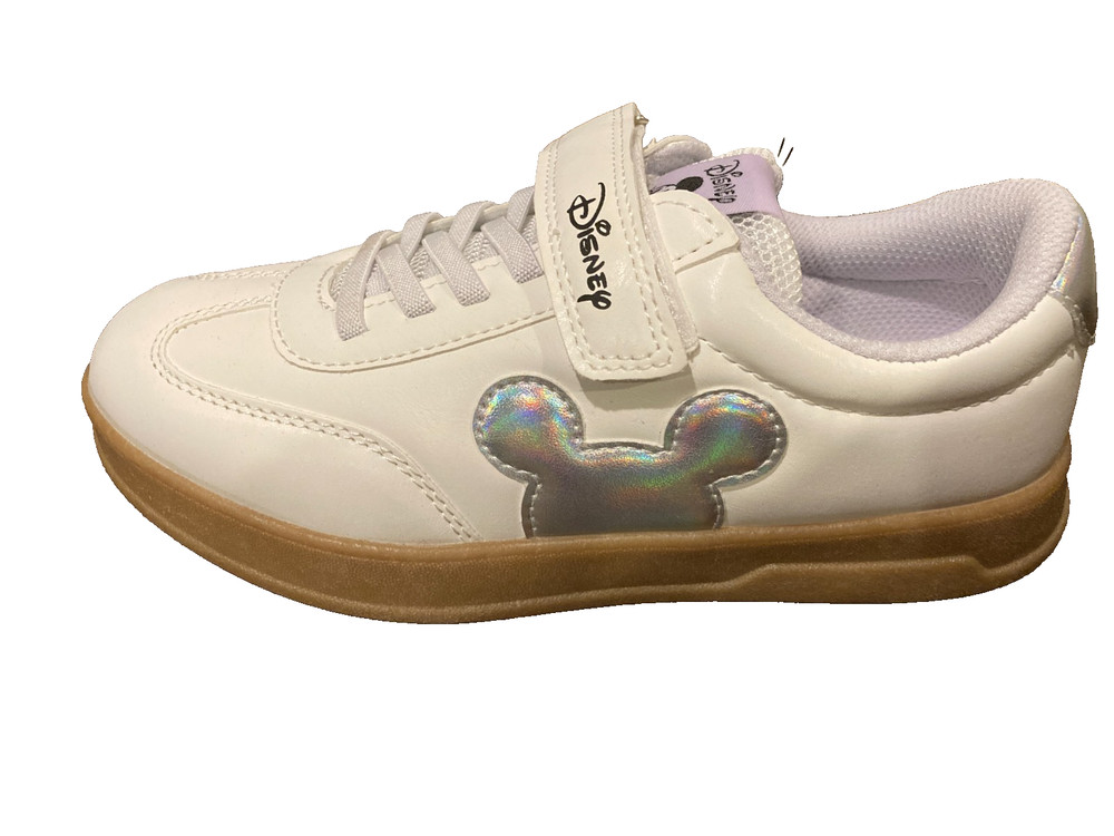 Disney Mickey Mouse Children’s Character White Sneakers, Size 3 kids shoes