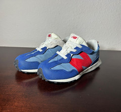 New Balance 327 Wide NB Blue Red Kids Preschool Casual Shoes PH327VD-W Size 10