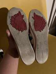 Vintage Converse Chuck Taylor Dinosaur Shoes 2 1/2 Kids Made in Korea 80s 90s