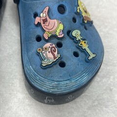 Crocs SpongeBob SquarePants & friends Mens 11 off Court Clogs Blue jibbitz