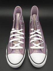 NEW Converse Chuck Taylor All Star High Top Purple Glitter – Size 7 Y / 8.5W