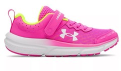 New Under Armour Preschool Assert 10 AC Girls Athletic Shoes, Size 3 Youth Pink