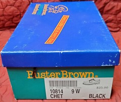 Vintage Buster Brown Unisex Kids Chet 10814 Oxford Dress Shoes Black Lace Up 9 W