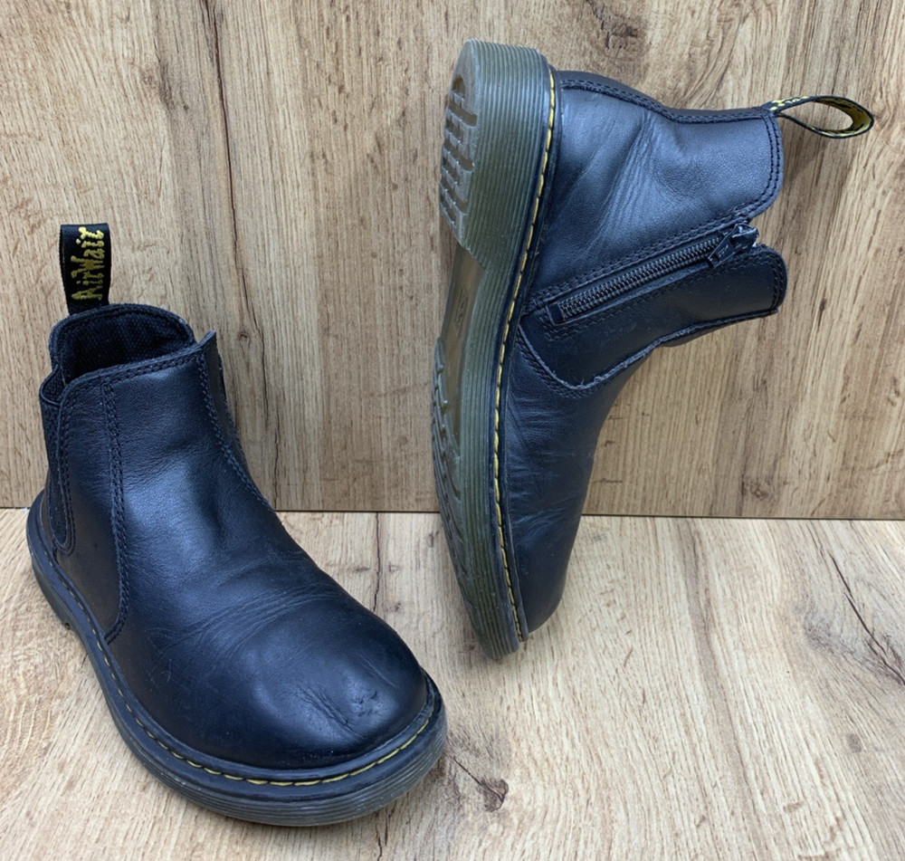 Dr Martens Junior 2976 J Softy T Leather Chelsea Leather Boots Kids Junior Sz 3