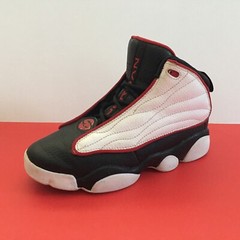 Kids Nike Air Jordan Pro Strong White Black Red Sneakers 407485-005 Sz 1.5