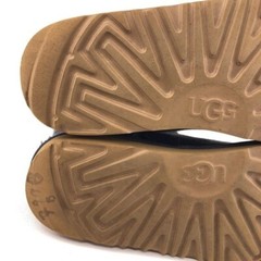 UGG Bailey Button Winter Boots Kids Youth Size 6 EUR 38 Blue Leather Sheepskin
