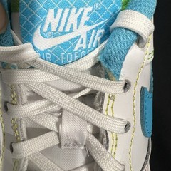 Nike Air Force 1 LV8 WCRD White Blue Green FJ4614-100 Sz 5.5 Youth Womens 7 NEW