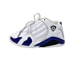 Air Jordan 14 Retro White Hyper Royal Blue White 312093-104 Toddler Size 9C