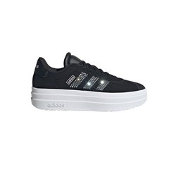 adidas Vl Court Bold Lace Up Youth Girls Black, White Sneakers Casual Shoes IH0