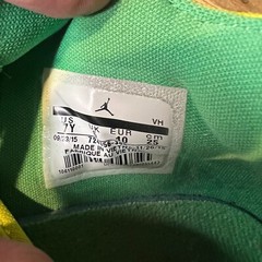 Childrens Nike Jordan Eclipse Gamma Green Basketball Sneakers Shoes Size 7 Y GUC