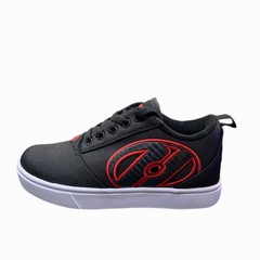 NEW Heelys Pro 20 Black & Red 2 Youth (Missing Tool And Heel Plug)