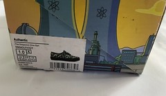 Vans The Simpsons Glow in Dark Bart Toddler Sz 1 Skateboard Skeleton Atom