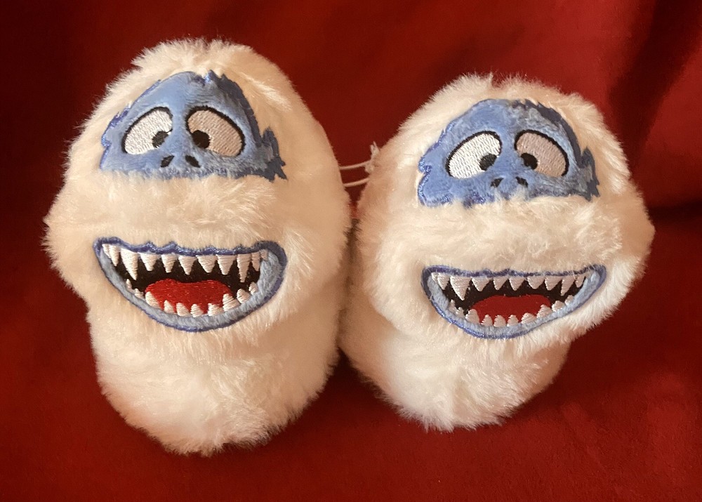 Rudolph Red Nosed Reindeer Abominable Snowman Slippers Size 4 Toddler New Tags