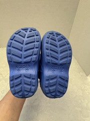 Crocs Toddler Handle It Rain Boots Size C7 Blue Waterproof Reflective Heel