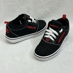 Heelys Pro 20 Black Red Canvas Lace Up Skate Sneaker Shoes HE100757 Kids Youth 2