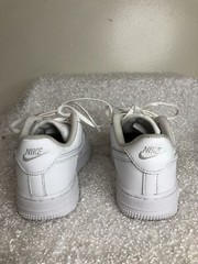 Nike Air Force 1 AF1 Low Triple White 314193-117 Kids Size 13C
