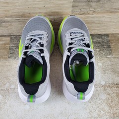 Under Armour Assert 10 Kids Shoes Sz 5.5 Mod Gray Hyper Green Lace Up Sneakers
