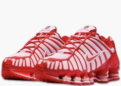 NEW Nike Shox TL GS Youth 5 Women’s 6.5, Pink Foam/Habanero Red/White, USA