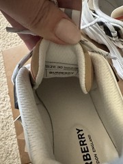 kids burberry sneakers size EU30