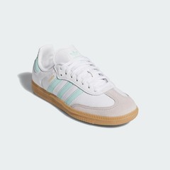 Adidas Samba OG Kids Cloud White Flash Aqua Gum Sneakers JP5481