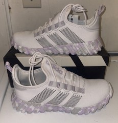adidas Kaptir Flow K Unisex Juniors Sneaker White Purple US 6 Mesh Lace Up