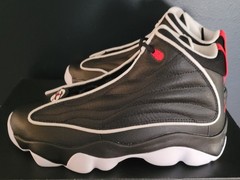 NEW AUTHENTIC JORDAN PRO STRONG (GS) „BLACK WHITE UNIVERSITY RED“ US 5.5 Y