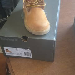 Timberland Waterproof Nubuck Ankle Boot, Unisex Kids, Wheat, US 5