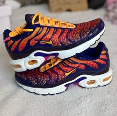 Nike Air Max Plus TN Trainers Vibrant Orange and Purple Big Kids Size 6Y New NB