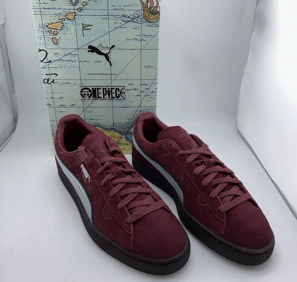 Puma X One Piece Collaboration Red Hair Pirates Suede Size 7 Youth / 8.5 Women