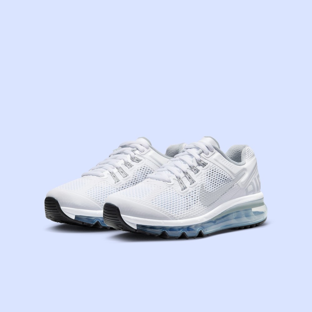Nike Air Max 2013 (GS) White 555426-100 Kids Size 7Y Shoes #B22