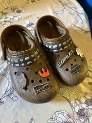 Cute Star Wars Chewbacca X Crocs Lined Shoes Size Junior 2 US 33-34 EUR