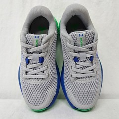 Under Armour BPS Rogue 3 Running Shoes 3024982-102 Grey Green Blue Kids Size 13K