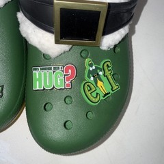 Buddy The Elf × Crocs Fleece Lined Clogs Kids Sz J 3 Christmas Character Shoes