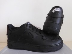 Nike Air Force 1 AF/1 (GS) Swoosh Pack Black-Bright Crimson Sz 6Y [DB1856-001]