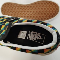 EUC Vans Gradient Rainbow Checkered Classic Slip On Shoes Kids Size 1.5
