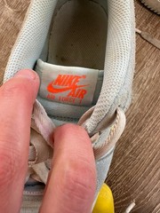 Nike Air Force 1 Size 6 Y Blue Gradient Grade School Lace Up Low Top Sneakers