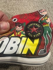 Converse Chuck Taylor All Star High DC Comics Robin High Top youths Sz 8