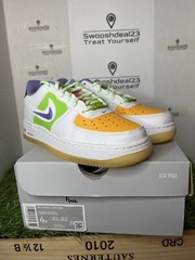 Kid’s 4Y Nike Air Force 1 LV8 (GS) White green Yellow Purple FD1035-100