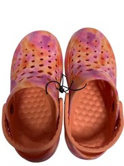 Joybees Kids Active Clog Melon Tie Dye Slip On Size 12 13 Summer Vacation Water