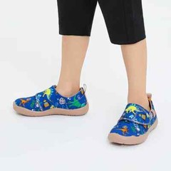 Kid Size UIN Slip On Shoes Canvas Comfortable Loafers „Jurassic Party“