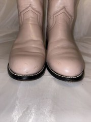 Justin Youth Roper Cowboy Boots Size 2D Light Pink 107*O