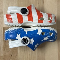 Crocs Classic Clogs Toddler C5 Stars Stripes Flag Patriotic USA 250th July 4th