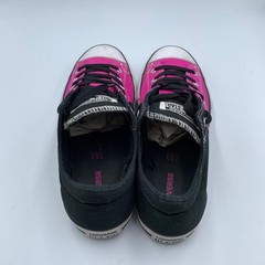 Converse Chuck Taylor Madison Ox 651748F Kids 6 Skate Shoes Black Pink Sneakers
