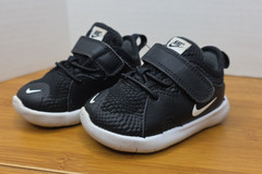 Nike Flex Contact 3 Kids Size 4C US Black/White Toddlers AR4155-001