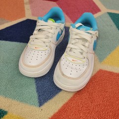 Nike Air Force 1 Low Rainbow Stitch Sneakers