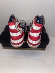 Converse Junior Size 4 Sneakers Red White Blue Chuck Taylor Flag USA