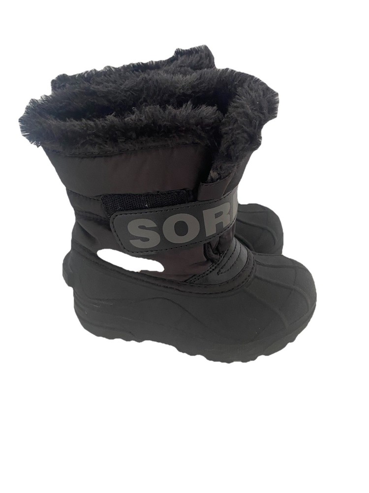 Sorel Snow Commander Winter Boot Black (Little Kids‘) Size US 10