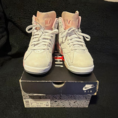 Jordan Air Jordan 6 GS High Top Leather Sneakers White/Pink US 7